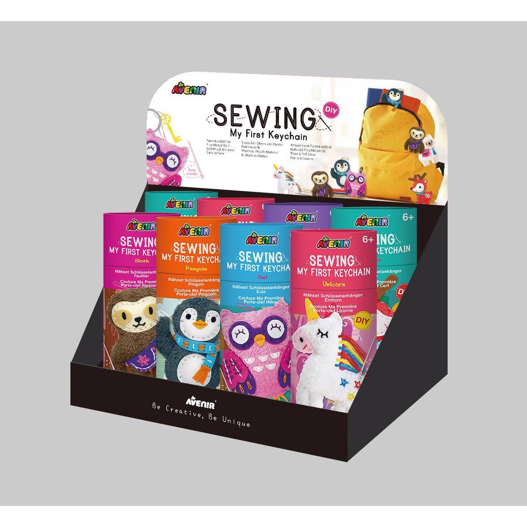 AVENIR  DIY Keychain Sewing Kit 17-18 cm