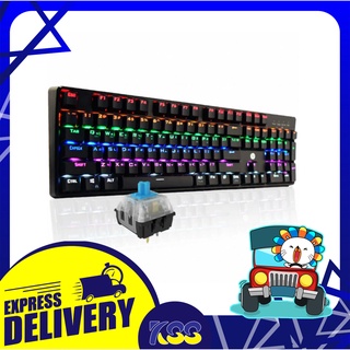 คีย์บอร์ด คีย์บอร์ดมีไฟ คีย์บอร์ดเกมมิ่ง HP GK320 Keyboard Mechanical Blueswitch คีย์บอร์ดแมคคานิคอล รับประกัน 1 ปี