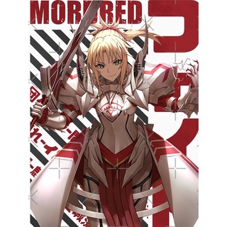 เสื้อยืดคอกลมNew Fate - Mordred Essential T-Shirt เสื้อยืด ดพิมพ์ลาย ดผ้าเด้ง คอกลม cotton แฟชั่น sale Unisex