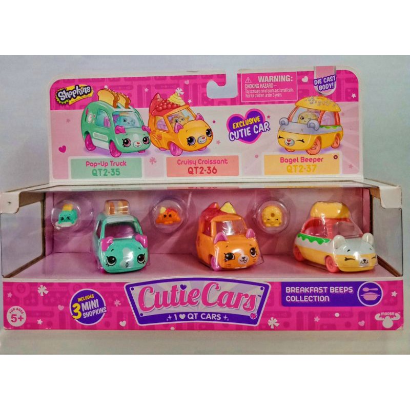 Shopkins Cutie Cars 3 Mini Shopkins