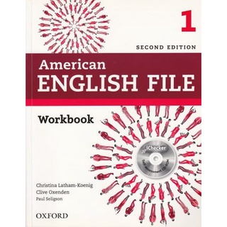 DKTODAY หนังสือแบบฝึกหัด AMERICAN ENGLISH FILE 1:WB.WITH CHECKER (2ED)