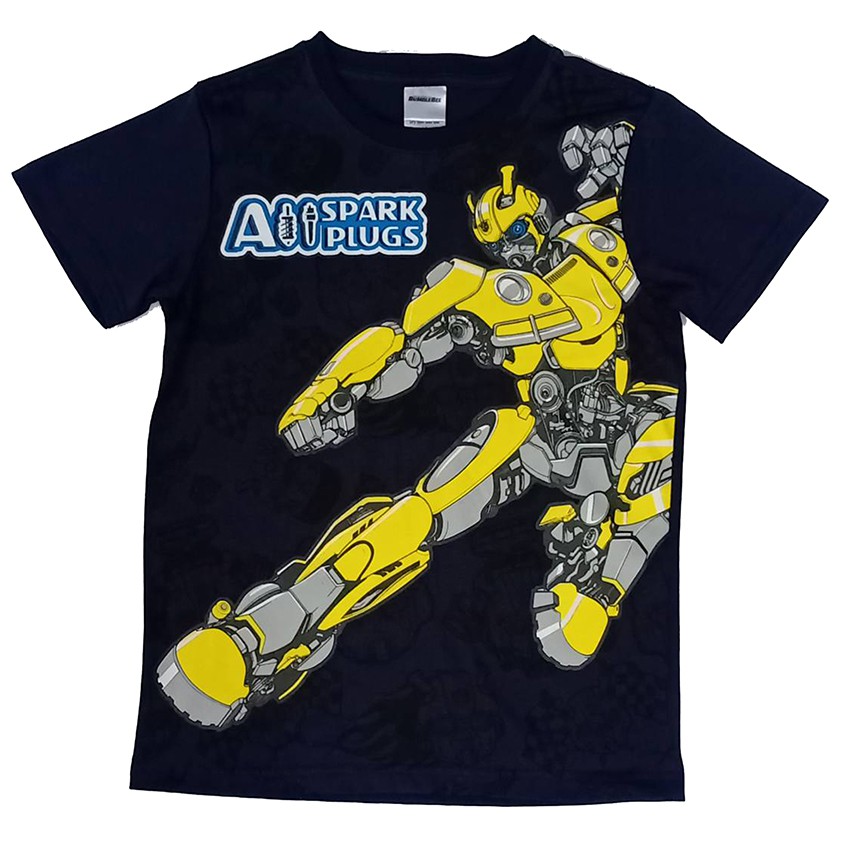 ส่งฟรี CHARACTER เสื้อแขนสั้น ลายBUMBLEBEE รุ่น KBYW1FD19V (สีกรม) 12 ปี เก็บเงินปลายทาง