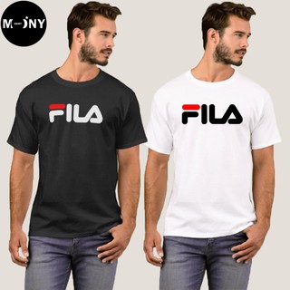 FILA เสื้อยืด ฟิล่า (งานดี ถูกที่สุด) ผ้าดี cotton100, สกรีนแบบเฟล็ก PU เนียนสวย ไม่แตก ไม่ลอก