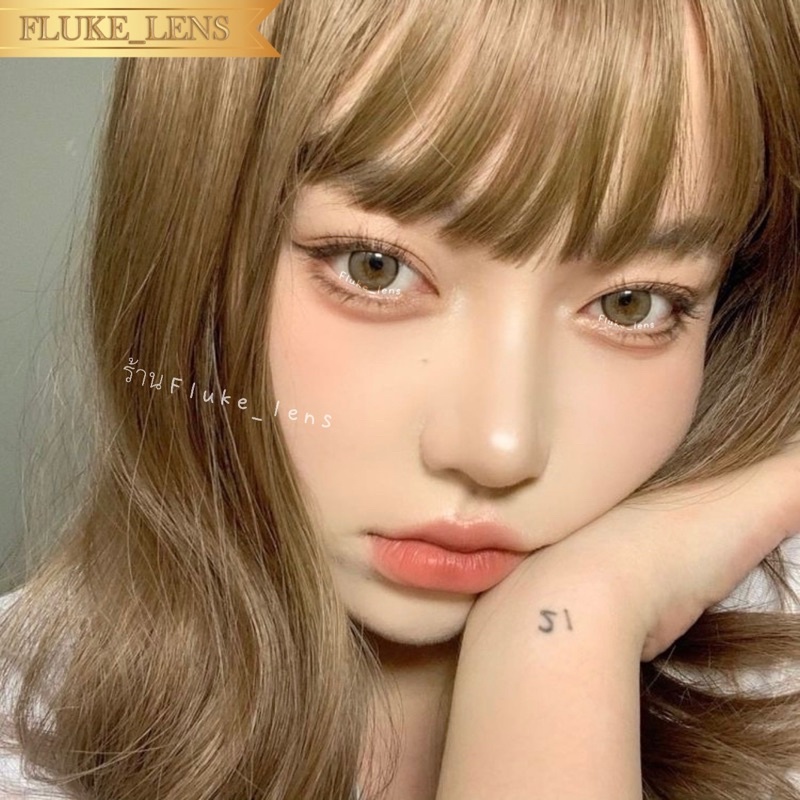คอนแทคเลนส์ รุ่น Honey dew green , brown , gray (ขนาดมินิ) Luxzylens ใส่สวยปังมาก