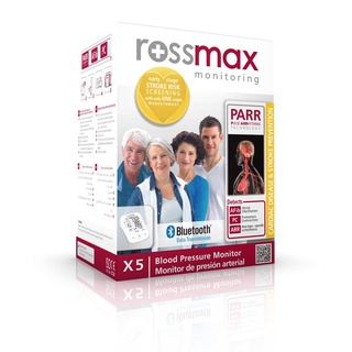 เครื่องวัดความดัน ROSSMAX MONITORING รุ่น X5 แถมฟรี!! อะแดปเตอร์ รองรับการเชื่อมต่อผ่านบลูทูธ รับประกันสินค้า 5 ปี