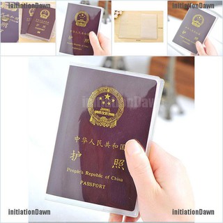 💕 Clearance sale Clear Transparent Passport Cover Holder Case Organizer ID Card Travel Protector