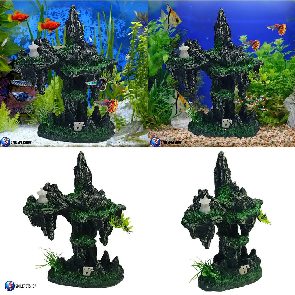 ภูเขาหินเรซินตกแต่งตู้ปลา(ภูเขาหิน วัสดุเรซิน สำหรับตกแต่งตู้ปลา ลวดลาย และสีสันสวยงาม เป็นธรรมชาติ ปลอดภัยต่อปลา) - รูปที่ 4