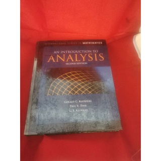 An Introduction to Analysis (International Series in Mathematics)
2nd Edition