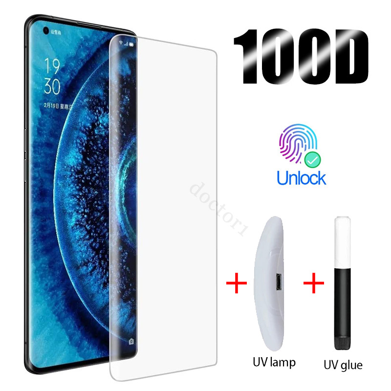 ฟิล์มกระจก UV สำหรับ OPPO Find X8 X7 Ultra X6 X5 X3 X2 Pro Reno 13 12 11 10 9 8T 6 5 4 Reno13 Reno12 Reoo11 Reno10 Reno8 Reno6 Reno5 Reno4 Pro+ Plus 4G 5G 2024