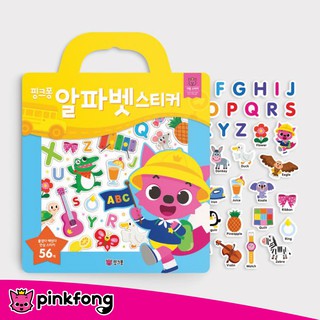 Pinkfong สติกเกอร์ ABC - Bag Sticker ลิขสิทธิ์แท้จากเกาหลี