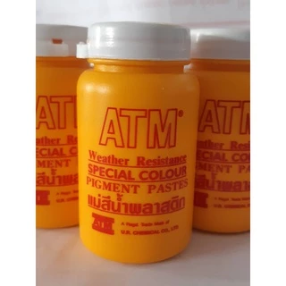 แม่สีน้ำพลาสติก ยี่ห้อ ATM ขนาด 100 กรัม มี 5 สี