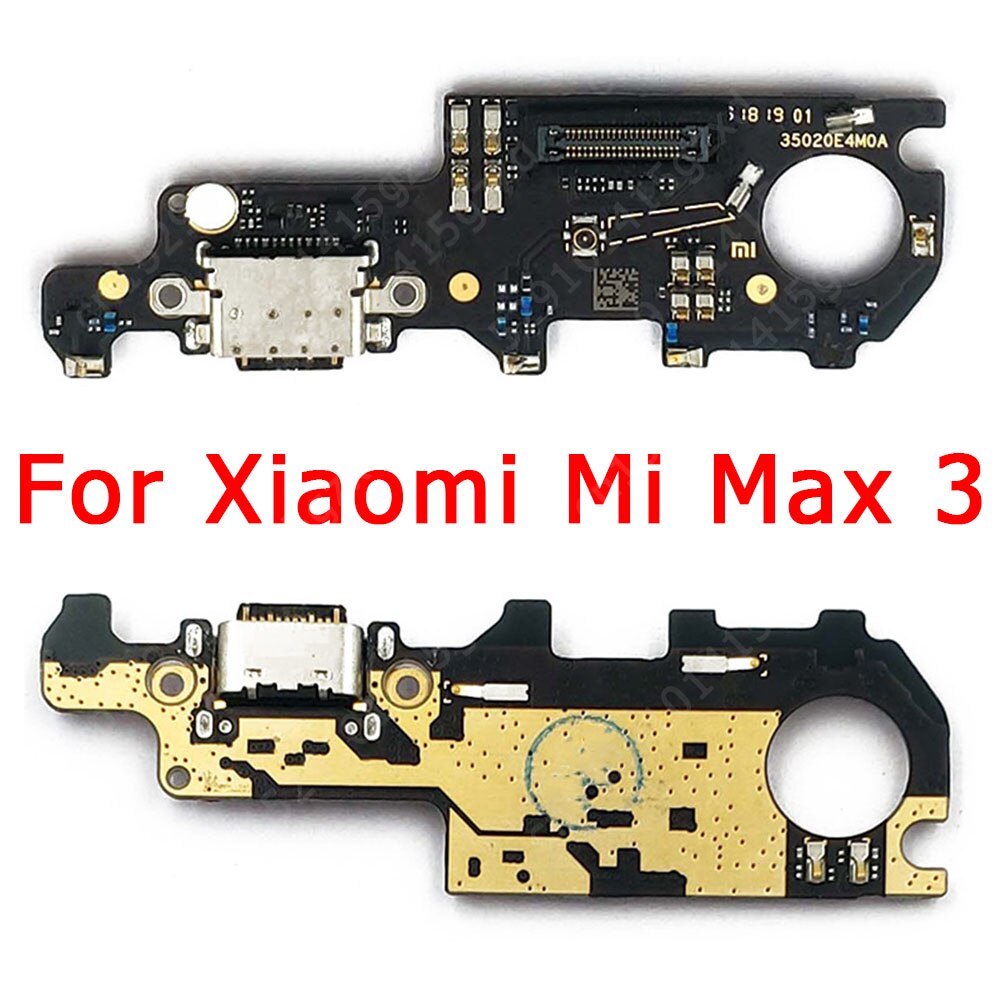 แท้ บอร์ดชาร์จ USB PCB สายเคเบิลอ่อน แบบเปลี่ยน สําหรับ Xiaomi Mi Max 3 Max3