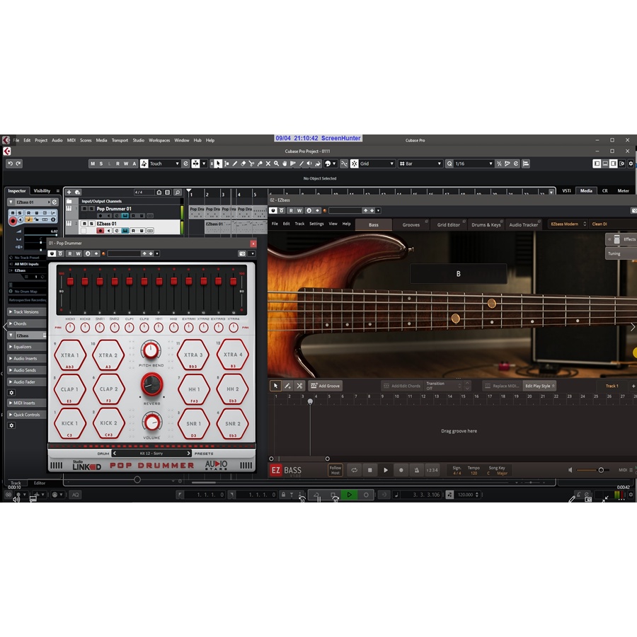 StudioLinked VST PopDrummer Beat Machine For Win 64/32 Bit และ EZ Bass Win 64 Bit 2ปลั๊กอินสุดเจ๋ง ว