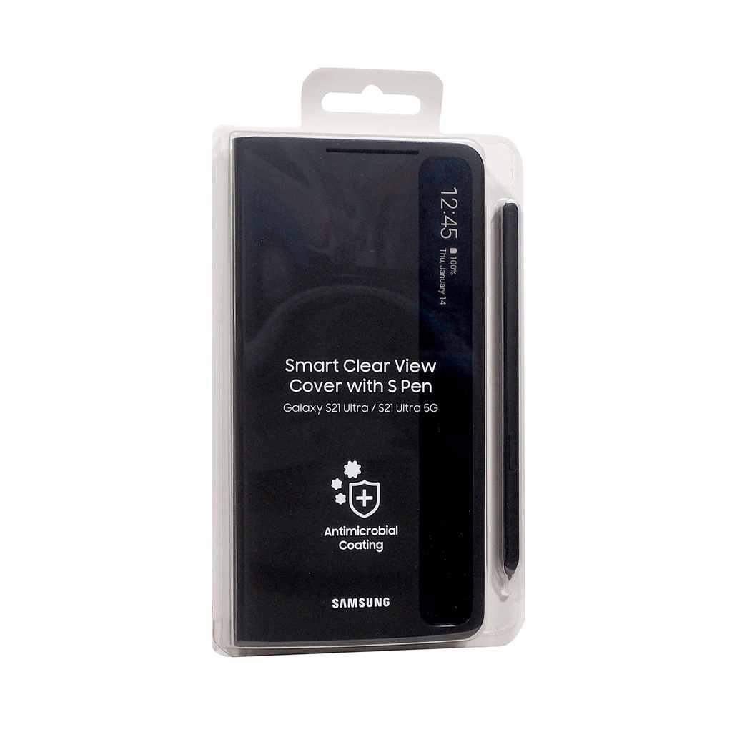 Case สำหรับ Samsung S21 Ultra smart clear view cover with s pen เคสซัมซุง s21 ultra เคสฝาพับ มีช่องใส่ปากกา original ราคา ถูกที่สุด ดีลบีเคเค แกลเลอรีภาพที่ 6