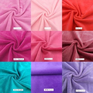 ผ้าพัชเวิร์คเนื้อนุ่ม ขนาด 45x50 ซม. สไตล์สีทึบ เหมาะสำหรับทำของเล่น