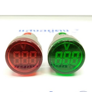 แอมป์มิเตอร์ ดิจิตอล AD16-22A1แบบกลม LED  ช่วงการวัด 0-100A
ขนาดรูเจาะ 22 มม.