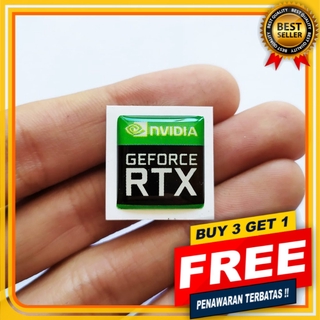 Nvidia GEFORCE RTX กล่องสติกเกอร์เรซิน ลายนูน รูปสัญลักษณ์ 3D อุปกรณ์เสริม สําหรับเล่นเกม PC แล็บท็อป