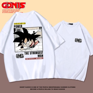 เสื้อยืดแขนสั้น ผ้าฝ้ายแท้ พิมพ์ลาย Dragon Ball Joint สไตล์ฮ่องกง ขนาดใหญ่ 230 กรัม สําหรับผู้ชาย และผู้หญิง