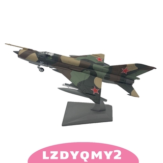 Curiosity 1 : 100 Mig - 21 Fighter โมเดลเครื่องบินกองทัพสําหรับตกแต่งห้อง 21X10 ซม .