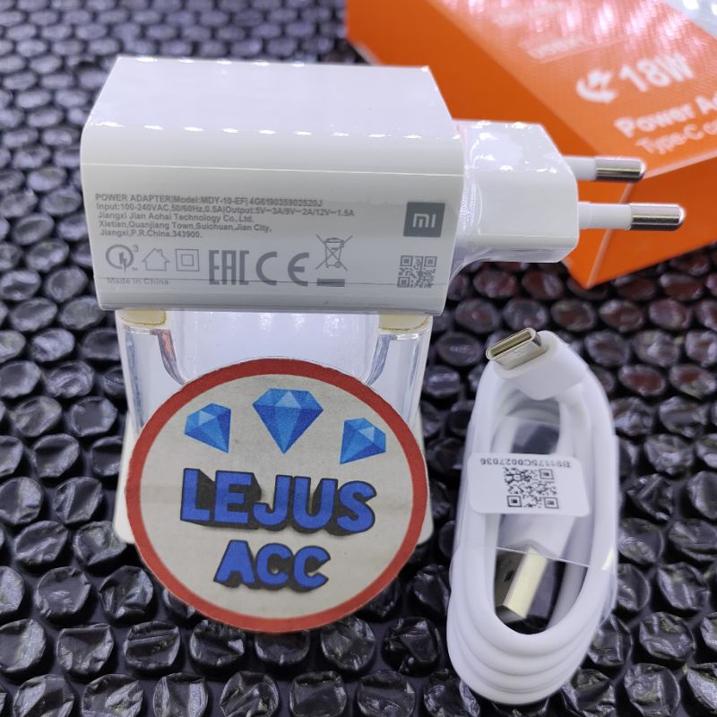 Xiaomi Mi A1 Mi 5X Mi A2 Mi 6X Max 2 Max 3 Mix 2 Mix 3 Type C 18W Fast Charging Original Charger