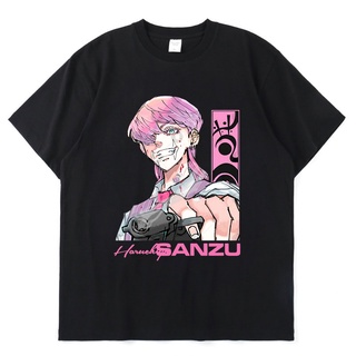 เสื้อยืด พิมพ์ลายกราฟฟิคอนิเมะ Tokyo Revengers Sanzu Haruchiyo สไตล์ฮาราจูกุ แฟชั่นฤดูร้อน สําหรับผู้ชาย และผู้หญิงS-5XL