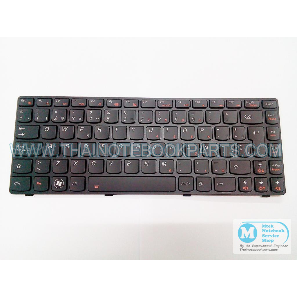 คีย์บอร์ดโน๊ตบุ๊ค Lenovo Ideapad Y480 Y480N Y480M Y480A Y480P Y485 Keyboard Notebook (สินค้าใหม่,ภาษ
