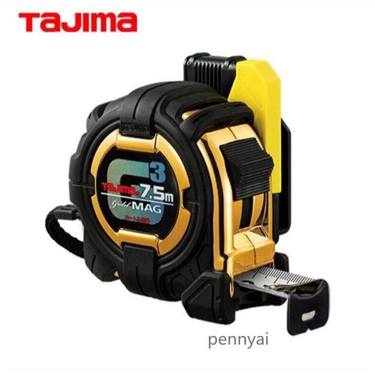 TAJIMA G3 Ultra-คุณภาพสูง Anti-Slip Gold เทปวัด 5.5 M/7.5 M Full cm SFG3GLM25-55