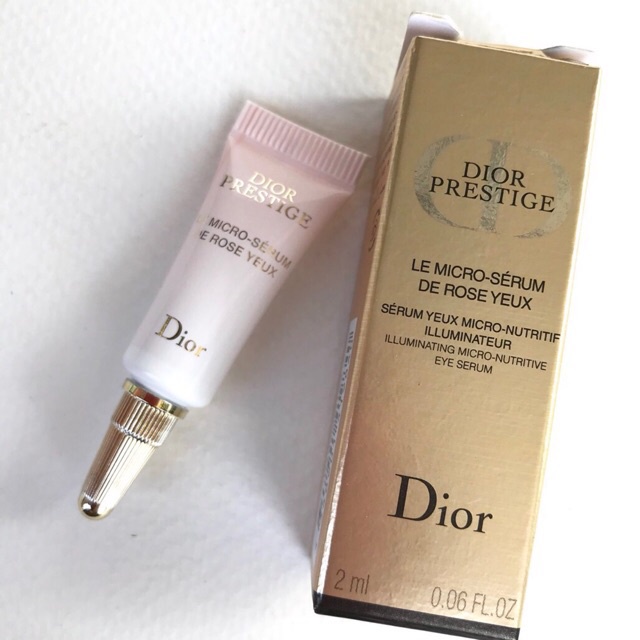 Dior Prestige Le MicroSerum De Rose Yeux 2 ml. Shopee Thailand