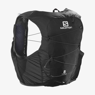 SALOMON  ACTIVE SKIN 8 SET - BLACK/EBONY - เป้น้ำสำหรับวิ่ง