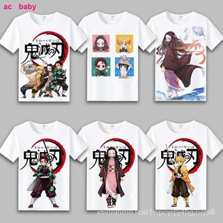 เสื้อยืดผ้าฝ้ายพรีเมี่ยม 🚚🚚ดาบพิฆาตอสูร Demon Slayer(の) Kimetsu No Yaiba  Anime เสื้อยืดแขนสั้น Student clothes 3HS2