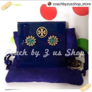 Tory Burch earrings /เขียวอ่อน, เขียวแก่, ขาว​(งานชอป)​.