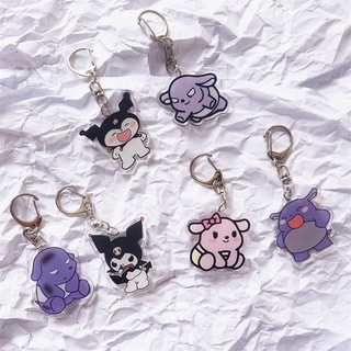 SANRIO พวงกุญแจอะคริลิค จี้ Kuromi Baku น่ารัก สําหรับตกแต่งกระเป๋า