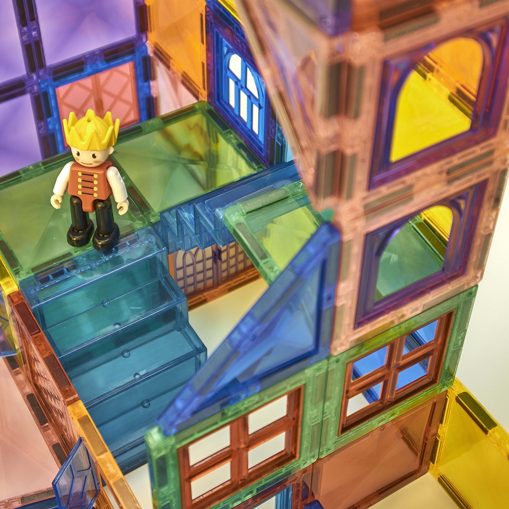 Magnet Tiles Dazzling Diamond 106 Pieces ของเล่นแผ่นตัวต่อแม่เหล็ก 106 ชิ้น รูปที่ 5