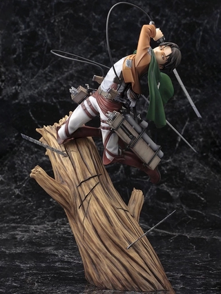 ฟิกเกอร์ Attack On Titan Artfx J Levi Renewal Package Ver . Pvc ของเล่นสําหรับเด็ก