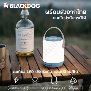 +พร้อมส่ง+ BLACKDOG Camping Atmosphere Night Light โคมไฟ ตะเกียง​ LED​ 2 สี ปรับ ระดับความสว่างได้ พร้อมแบตในตัว