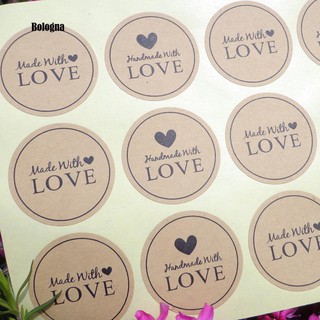 ❀ สติกเกอร์ฉลาก ลายตัวอักษร Love Craft 120 ชิ้น