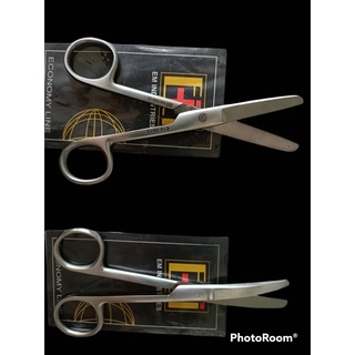 EM E10-0013 OP-SCISSORS BL/BL CVD 13CM (โคง้)