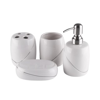 ที่วางของ ที่ใส่ของ กระปุกห้องน้ำเซรามิก MOYA B80290  BATHSET MOYA B80290 CERAMIC