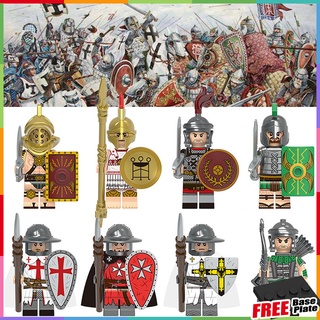 ของเล่นฟิกเกอร์ Roman Knights Greece Hoplite Roman Gladiator ขนาดเล็ก ของขวัญ X0320