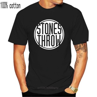 ใหม่ เสื้อยืดลําลอง แขนสั้น พิมพ์ลายโลโก้ Stones Throw Records สีดํา สไตล์ฮิปฮอป สําหรับผู้ชาย ไซซ์ S ถึง 3XLS-5XL