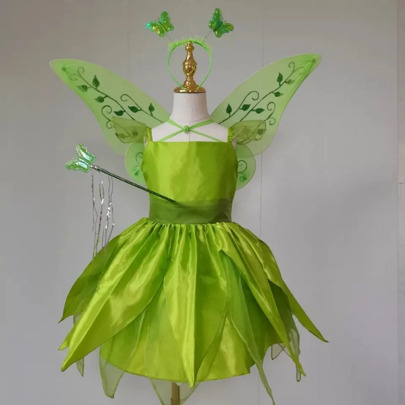 พร้อมส่ง ชุดทิงเกอร์เบลล์ ชุดนางฟ้าทิงเกอร์เบลล์เด็ก Tinkerbell costume