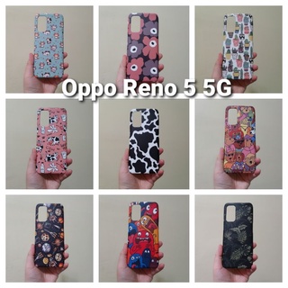 เคสแข็ง Oppo Reno 5 5G เคสไม่คลุมรอบนะคะ เปิดบน เปิดล่าง (ตอนกดสั่งซื้อ จะมีให้เลือกลายก่อนชำระเงินค่ะ)