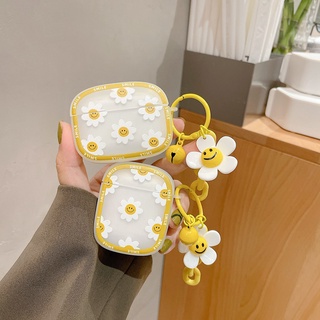 เคสหูฟังแอร์พอตส์ Airpods 1 2 จี้กระดิ่งน่ารัก เดซี่ กันกระแทก ป้องกันการชนกัน หูฟังเคสป้องกัน Airpods Pro TPUนุ่มนิ่ม case