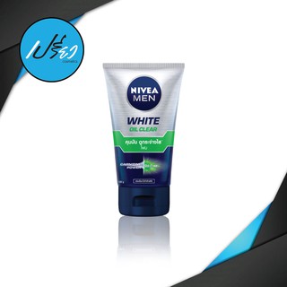 NIVEA MEN WHITE OIL CLEAR FOAM 50 g. นีเวียเมน ไวท์ แอคเน่ ออยคอนโทรล โฟม ขนาด 50 กรัม