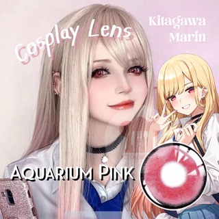 ส่งไวจากไทย คอนแทคเลนส์คอสเพลย์สีชมพู Kitagawa Marin Pink เม็ดสีแน่น เด่นชัดแม้อยู่ในที่ร่ม