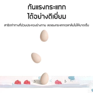 เสื่อรองคลานพับเก็บได้ พร้อมกระเป๋า 2 ขนาด 6 ฟุต/5 ฟุต หนา 8-10 MM พิมพ์ลาย 2 ด้าน Baby Crawling Mat