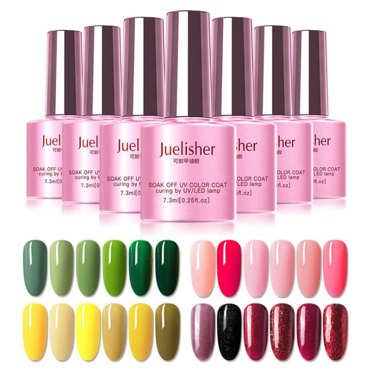 สีเจล Juelisher gel เบอร์ 21-40 polish UV LED ปริมาตร 7.3 ml