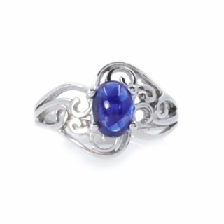 แหวนพลอย Blue Sapphire R-BS0017-RH