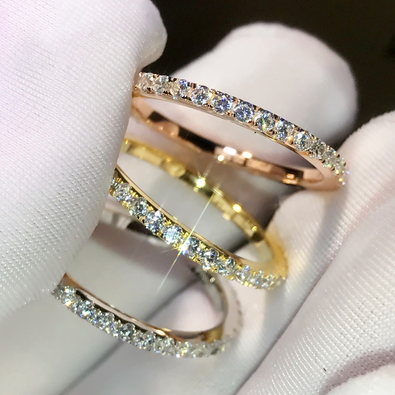 เครื่องประดับแหวนนิ้วมือแฟชั่นผู้หญิง Rose Gold / Sliver Rhinestone
