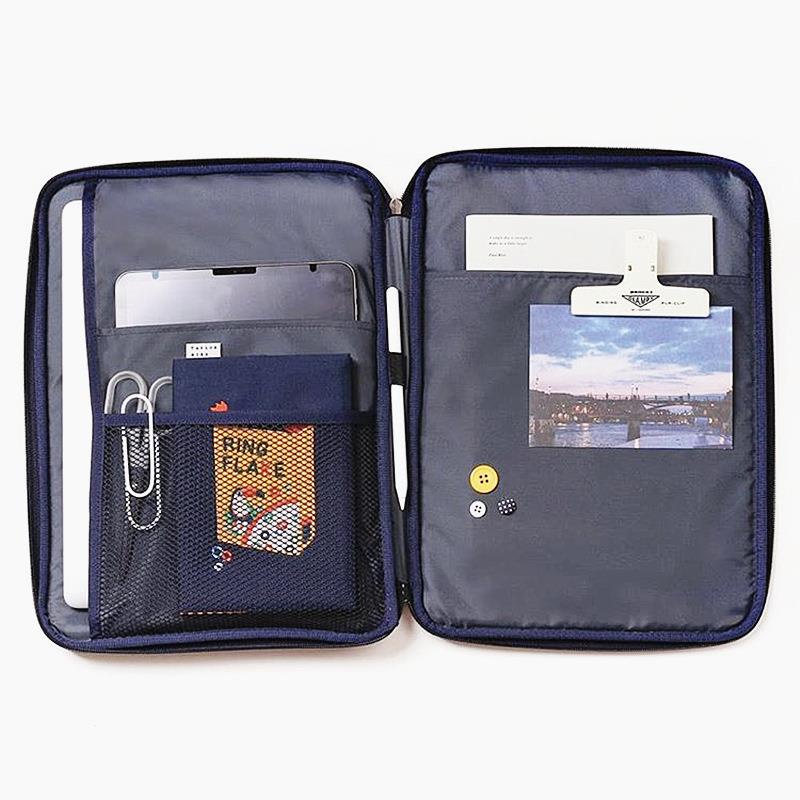 Cute Tablet Storage Bag Case Girl Large Organizer Pouch For 13inch IPad Tablet Bag Protective Case